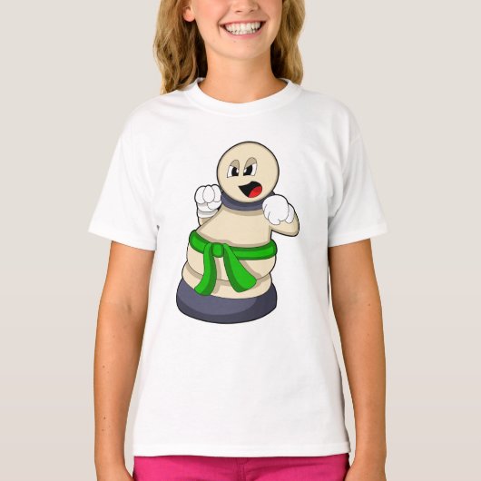 T-shirt Pièce d'échecs Patrouille aux échecs (Devant)