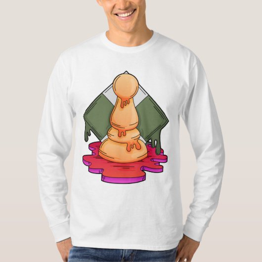 T-shirt Pièce d'échecs Pawn (Devant)