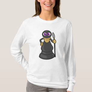 T-shirt Pièce d'échecs Pion à l'échec avec Spear