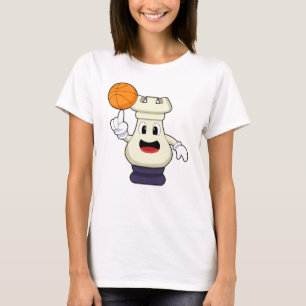 T-shirt Pièce d'échecs Rook à Basketball Sports