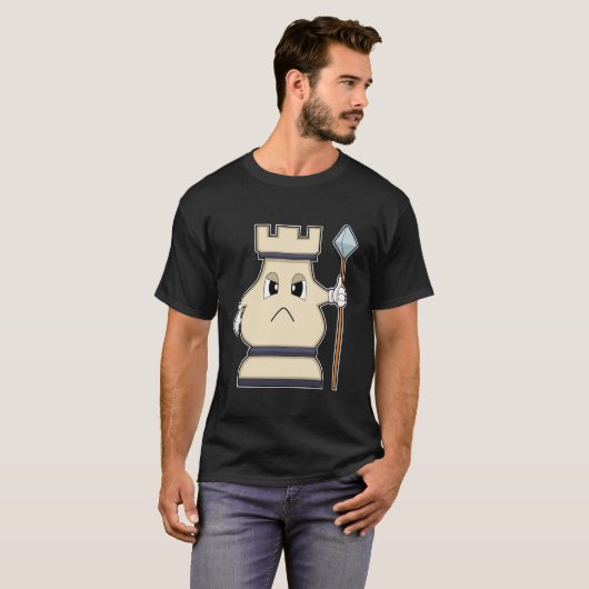T-shirt Pièce d'échecs Rook à Chess.PNG (Devant entier)