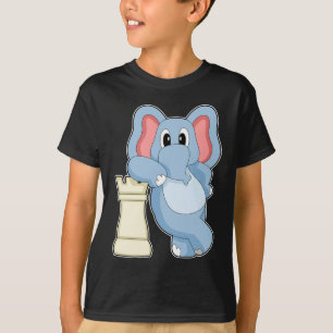 T-shirt Pièce d'échecs Rook Elephant Échecs