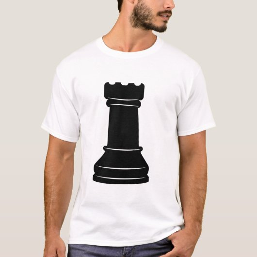 T-shirt Pièce d'échecs Tour Halloween (Devant)
