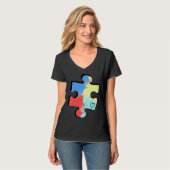 T-shirt Pièce du puzzle de l'autisme (Devant entier)