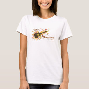 T-shirt Pièce en t 2014 de dames de conception de guitare