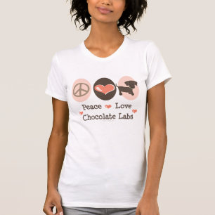 T-shirt Pièce en t affligée par laboratoires de chocolat