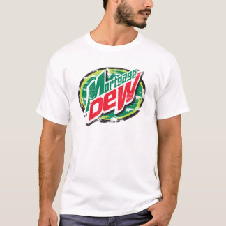 T-shirt Pièce en t affligée par rosée d'hypothèque