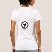 T-shirt Pièce en t Aflutter de coeurs (Dos)