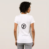 T-shirt Pièce en t Aflutter de coeurs (Dos entier)