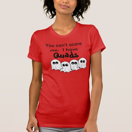 T-shirt Pièce en t ai quadruples de Halloween "je" (Devant)