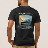 T-shirt Pièce en t allemande de Bismarck de cuirassé (Dos)