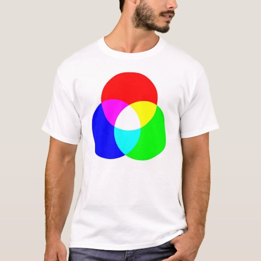 T-shirt Pièce en t bilatérale de RVB et de CYM (Devant)