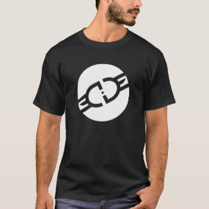 T-shirt Pièce en t blanche de logo de cercle d'EdgeGamers