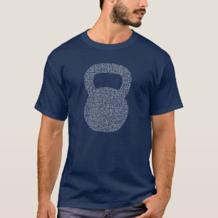 T-shirt Pièce en t blanche d'obscurité de Kettlebell