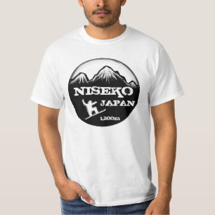 T-shirt Pièce en t blanche noire de valeur d'art de surf