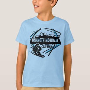 T-shirt Pièce en t bleue de garçons de ski de Mammoth