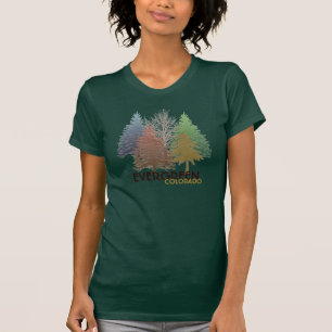 T-shirt Pièce en t colorée à feuillage persistant de da