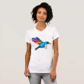 T-shirt Pièce en t colorée d'oiseau (Devant entier)