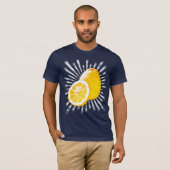 T-shirt Pièce en t comique d'éclaboussure de citron (Devant entier)