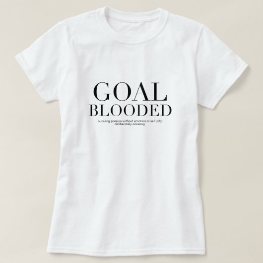 T-shirt Pièce en t courte de douille de Blooded de but (Design devant)