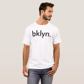 T-shirt Pièce en t croquante de blanc de BASIC de BKLYN (Devant entier)
