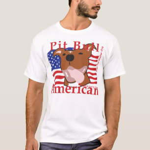 T-shirt Pièce en t d'Américain du pitbull des hommes