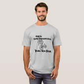 T-shirt Pièce en t dangereuse d'asp (Devant entier)