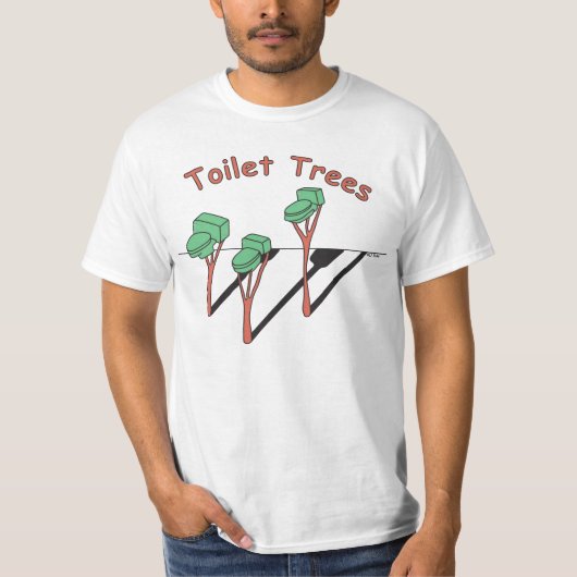 T-shirt Pièce en t d'arbres de toilette (Devant)