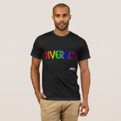 T-shirt Pièce en t d'arc-en-ciel de diversité (Devant entier)