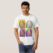 T-shirt Pièce en t d'art de bruit " fossile de monstre de (Devant entier)