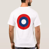 T-shirt Pièce en t d'avertissement de tract de service (Dos)