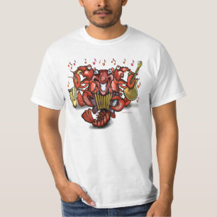 T-shirt Pièce en t de bande d'écrevisses