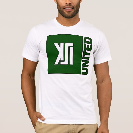 T-shirt Pièce en t de base de vert de logo unie par KSI (Devant)