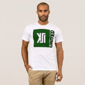 T-shirt Pièce en t de base de vert de logo unie par KSI (Devant entier)