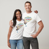 T-shirt Pièce en t de blanc d'art de fille de scène de Las (Unisexe)