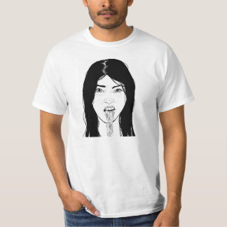 T-shirt Pièce en t de bouche de théorie de fluage