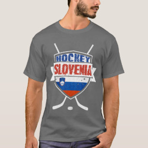 T-shirt Pièce en t de bouclier de hockey sur glace de la