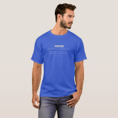 T-shirt Pièce en t de BSOD (écran bleu de la mort) Windows (Devant entier)