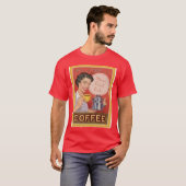 T-shirt Pièce en t de café (Devant entier)