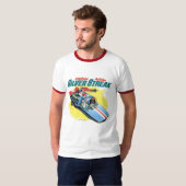 T-shirt Pièce en t de capitaine Action Silver Streak (Devant entier)