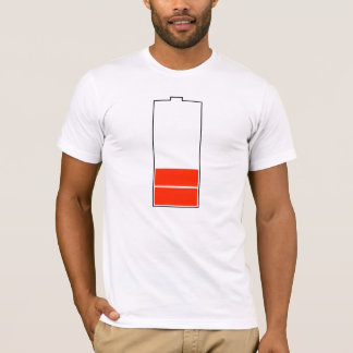 T-shirt Pièce en t de chargement de batterie