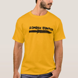 T-shirt Pièce en t de chasseur de zombi de conception de