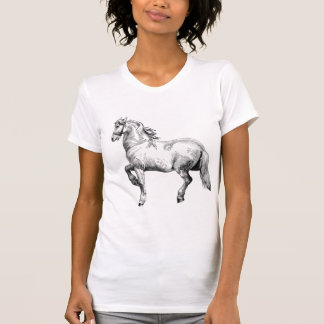 T-shirt Pièce en t de cheval blanc