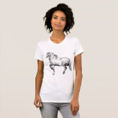 T-shirt Pièce en t de cheval blanc (Devant entier)