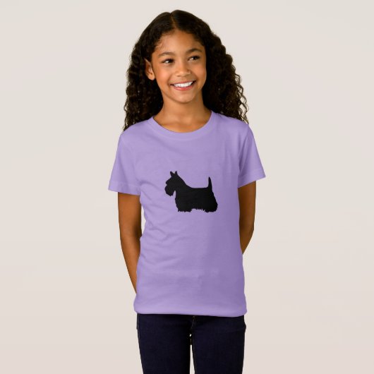 T-Shirt Pièce en t de chien de Scottie (Devant entier)