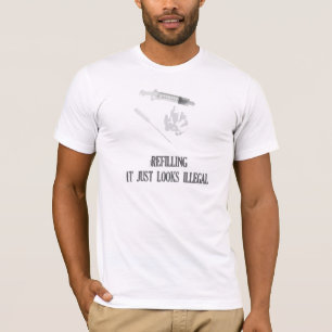 T-shirt Pièce en t d'E-Cigarette : Remplissage, ce sembl
