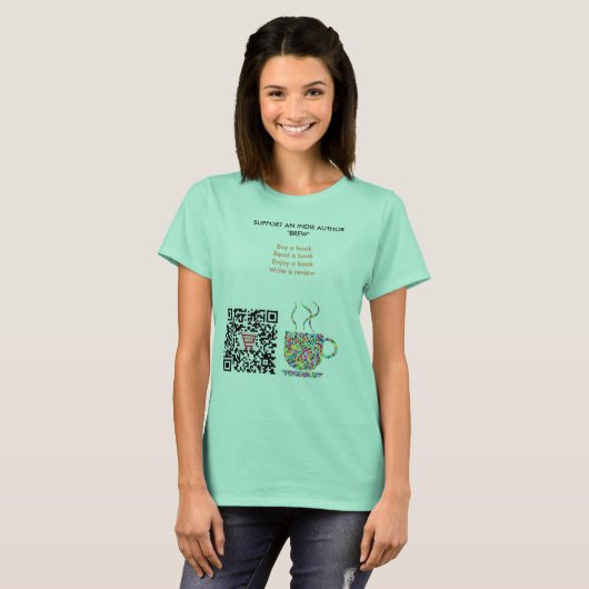 T-shirt Pièce en t de code de QR (Devant entier)