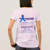 T-shirt Pièce en t de conscience de dysautonomie - 2 (Dos)
