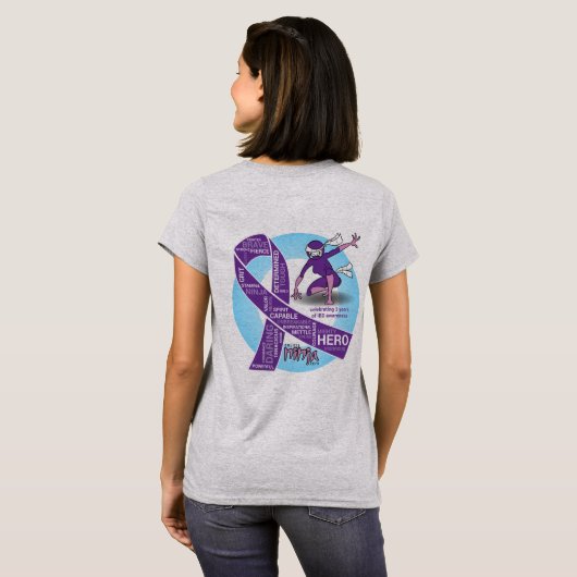 T-shirt Pièce en t de conscience d'IBD (Dos entier)