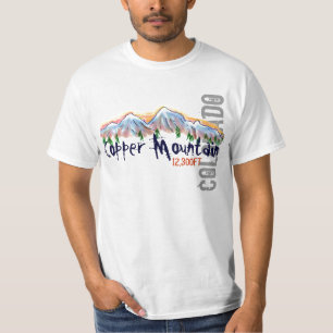 T-shirt Pièce en t de cuivre de valeur d'altitude du